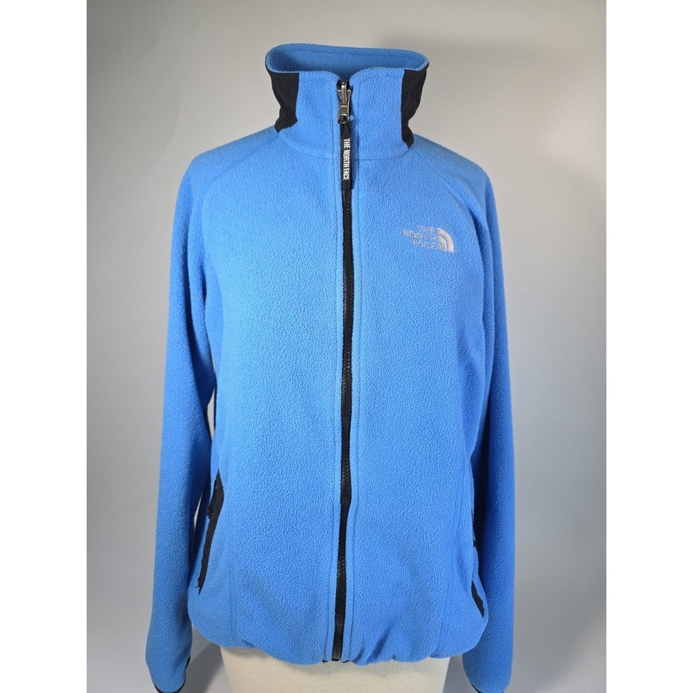 VINTAGE‎ The North Face Jacket Women Medium Blue Fleece Windbreaker Outdoor